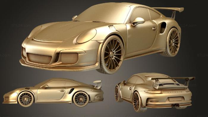 Автомобили и транспорт (Carrera 911 GT3 RS, CARS_0975) 3D модель для ЧПУ станка